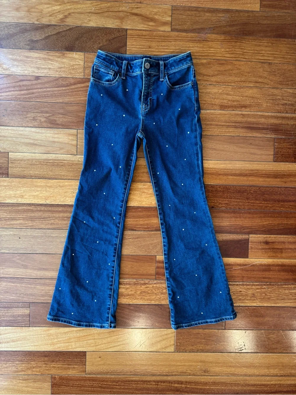 GAP Kids Dark Blue Denim Jeans with Tiny Gem Accents